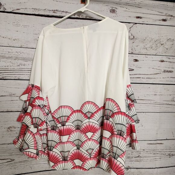 Alfani Tiered Long Sleeve Blouse Size 2X NWT - Picture 3 of 8